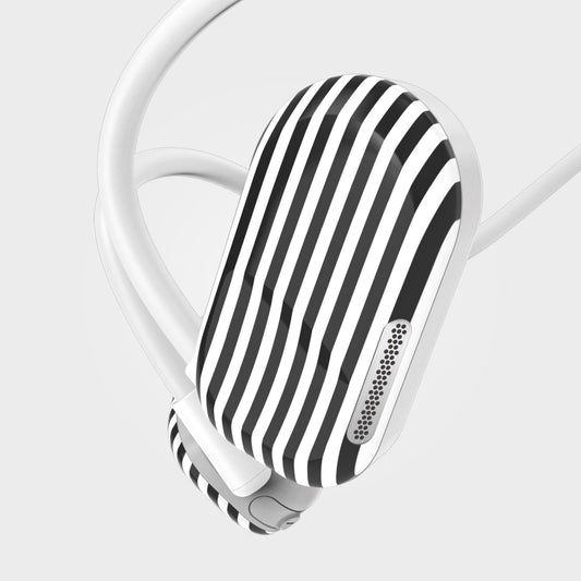 Purity Air Open Ear Headphones - Black And White Stripes