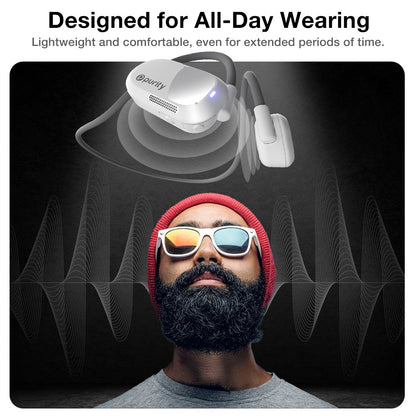Purity Air Open Ear Headphones - Grey / White
