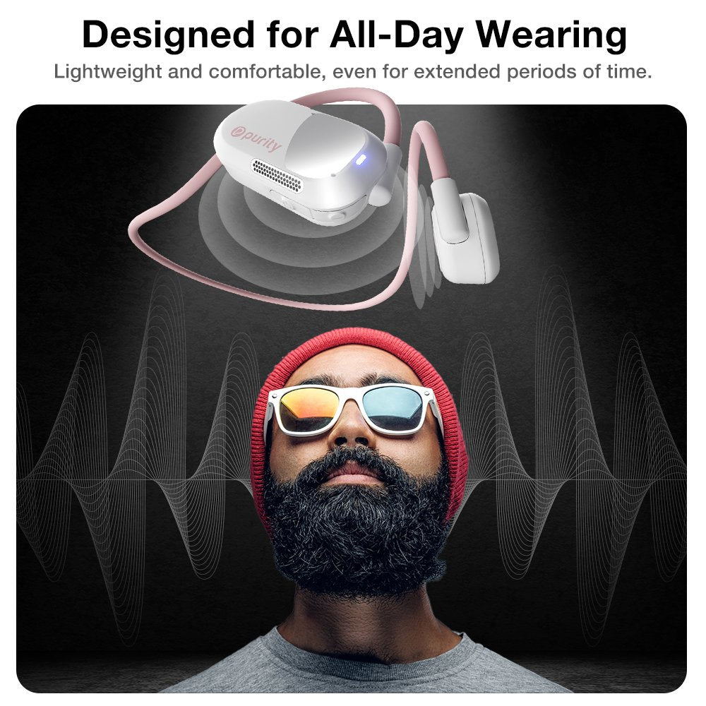 Purity Air Open Ear Headphones - Chalk Pink / White