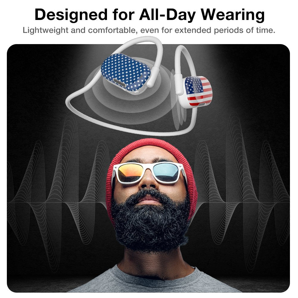 Purity Air Open Ear Headphones - US Flag / Star