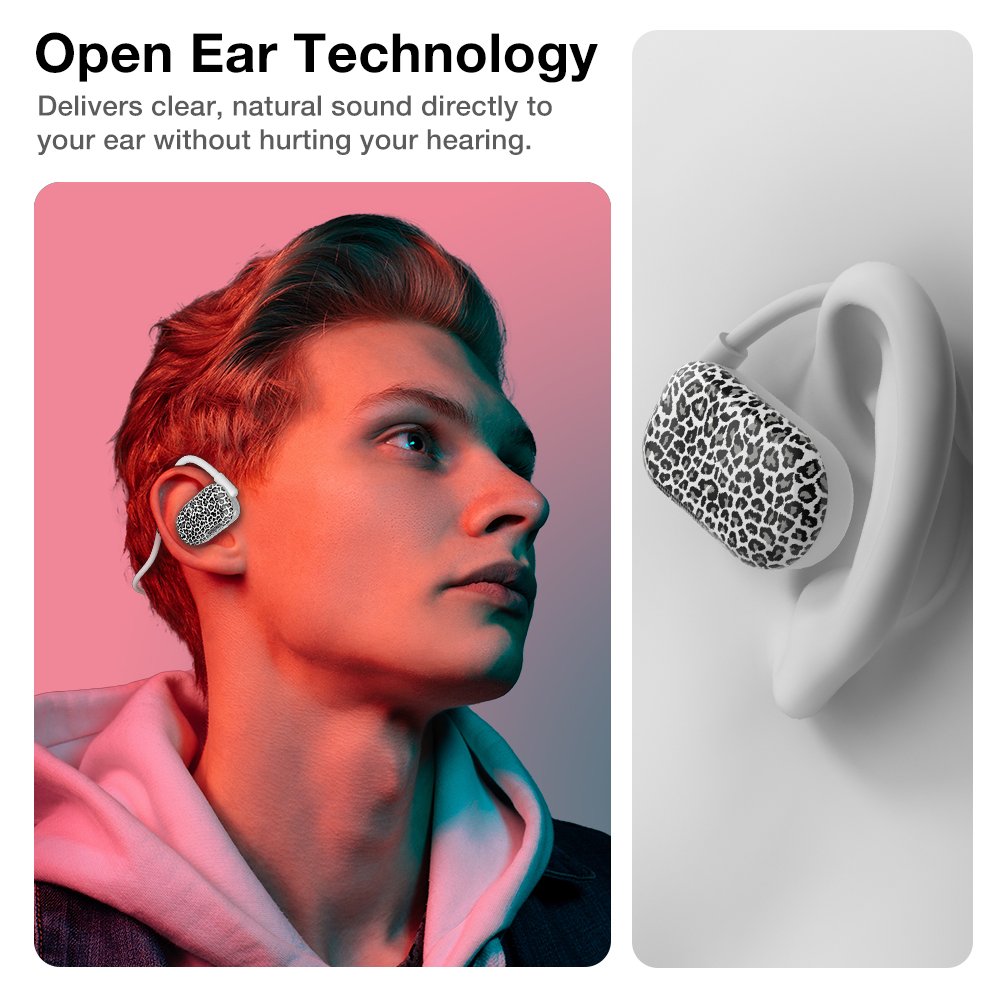 Purity Air Open Ear Headphones - Leopard