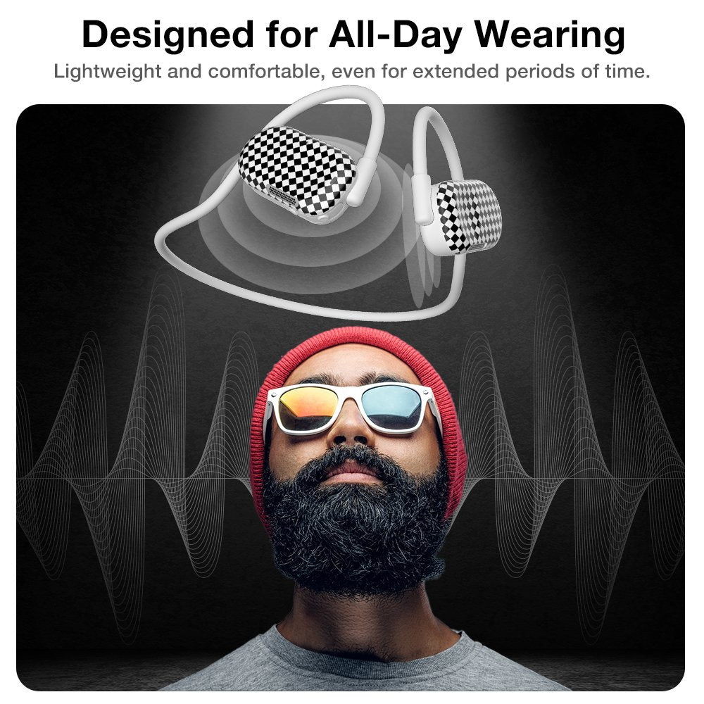 Purity Air Open Ear Headphones - Checkerboard